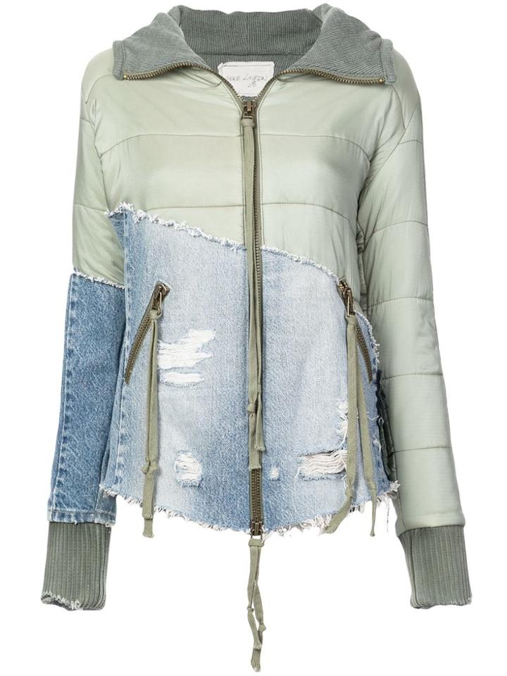 Greg Lauren Padded Patchwork Jacket - Green