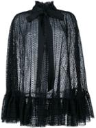 Philosophy Di Lorenzo Serafini Crochet Ruffle Cape