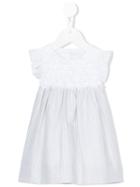 Il Gufo - Ruffled And Striped Dress - Kids - Cotton/linen/flax - 9 Mth, White