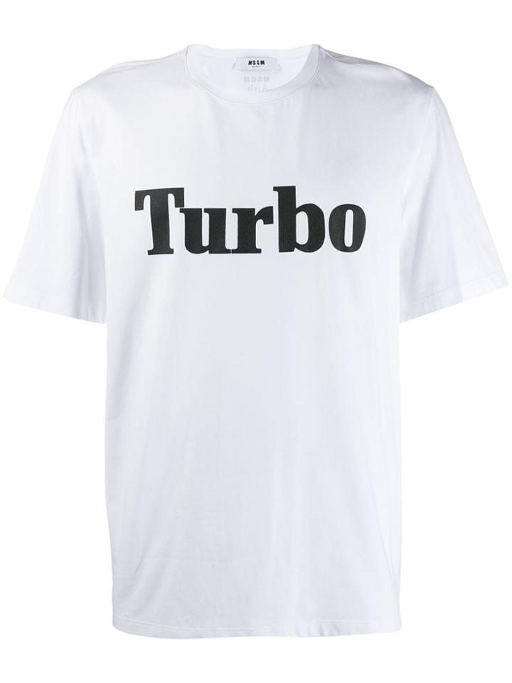 Msgm Turbo T-shirt - White