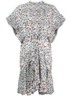 Chloé Pleated Floral Dress - Multicolour