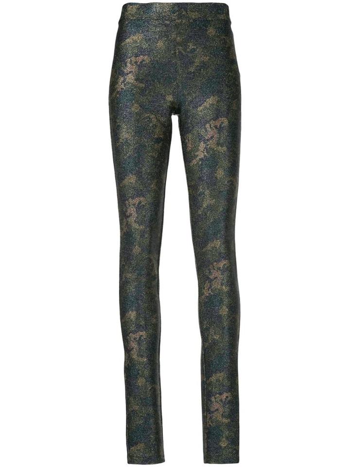 Ganni Metallic Effect Leggings
