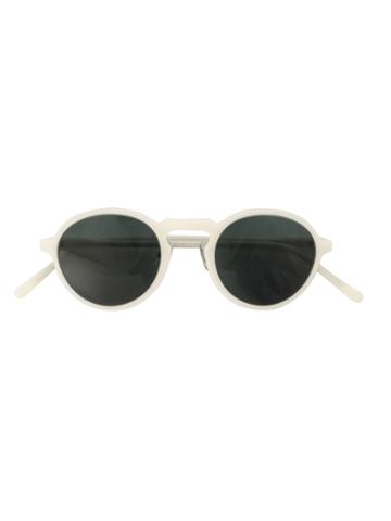Hakusan Round Shaped Sunglasses - White