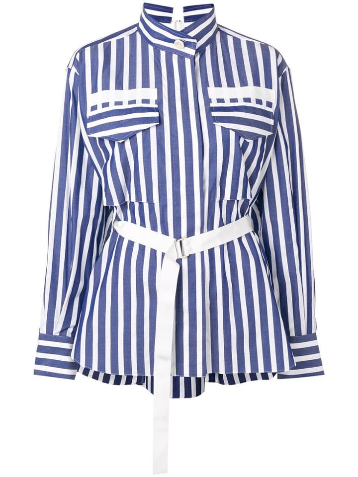 Sacai Open Back Shirt - Blue