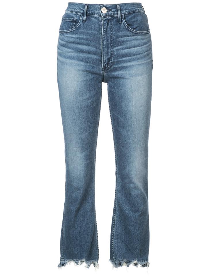 3x1 Empire Bell Crop Jeans - Blue