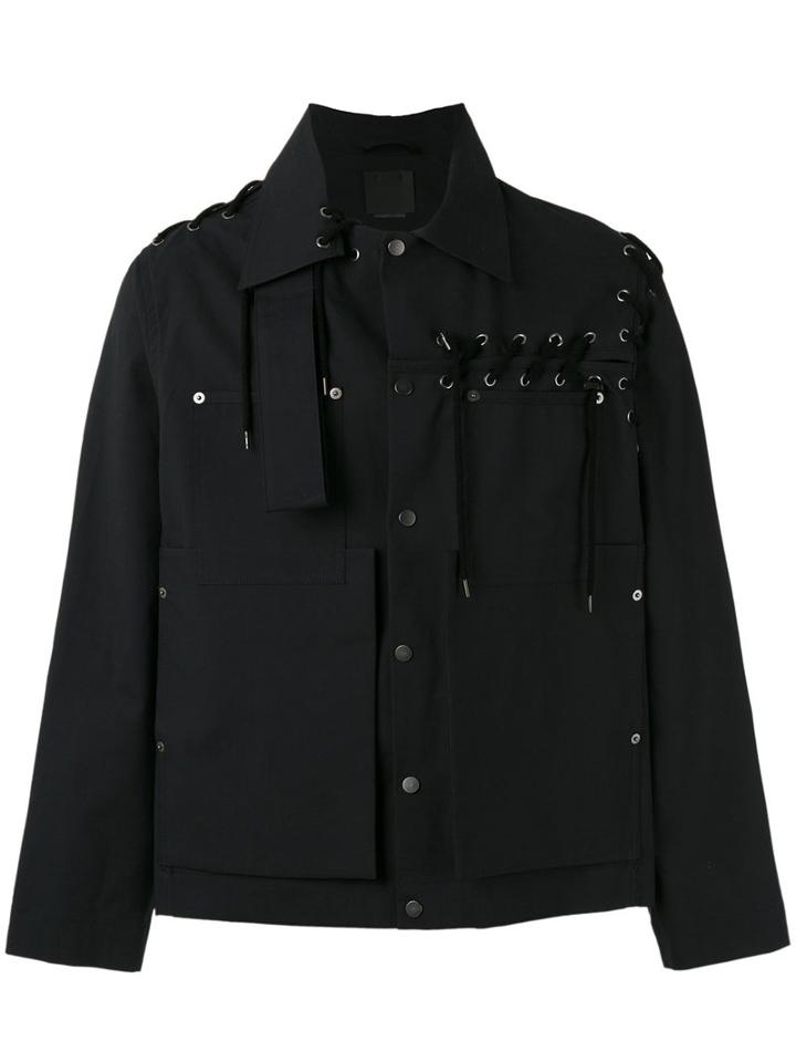 Craig Green Lace Detail Jacket, Men's, Size: Large, Black, Cotton