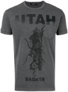 Dsquared2 Utah Mantis Pocket T-shirt, Men's, Size: Xxl, Grey, Cotton