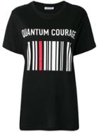 Quantum Courage Bar Code Print T-shirt - Black