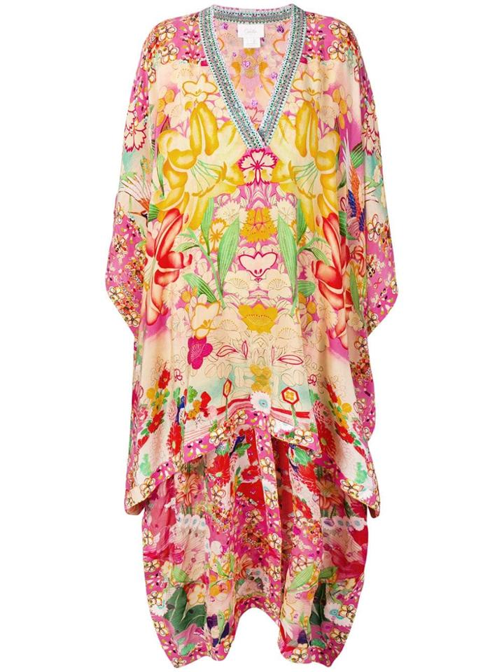 Camilla Printed Kaftan Dress - Black