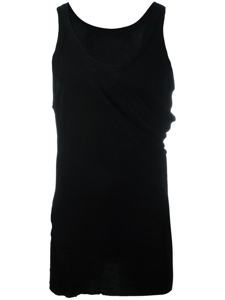 Julius Scoop Neck Top, Men's, Size: 2, Black, Rayon/ramie