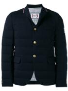 Moncler Gamme Bleu Sport Collar Padded Blazer, Men's, Size: 5, Blue, Cotton/cupro