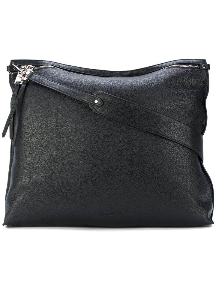 Jil Sander Rectangular Shoulder Bag - Black