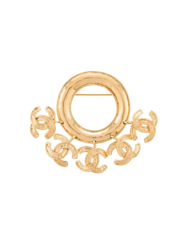 Chanel Pre-owned 1994 Corsage Brooch - Gold