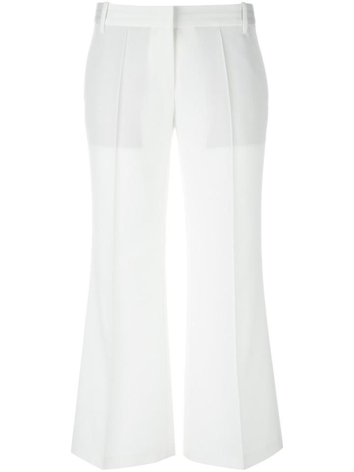Barbara Bui Flare Trousers, Women's, Size: 38, White, Wool