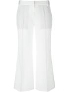 Barbara Bui Flare Trousers, Women's, Size: 38, White, Wool
