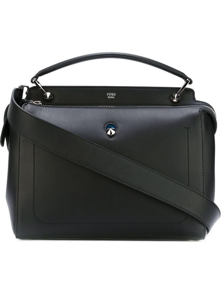 Fendi - 'dotcom' Tote - Women - Leather - One Size, Black, Leather