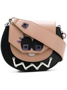 Salar Face Saddle Handbag - Black