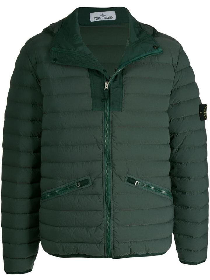 Stone Island Compass Badge Padded Jacket - Green