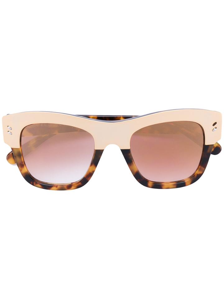 Stella Mccartney Eyewear Retro Square Sunglasses - Brown