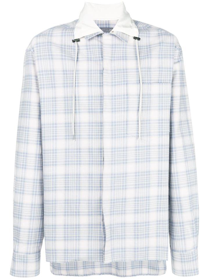 Lanvin Drawstring Collar Shirt - Blue