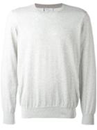 Brunello Cucinelli - Crew Neck Top - Men - Cotton - 54, Grey, Cotton