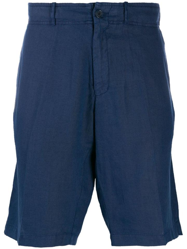 Corneliani Straight Leg Shorts - Blue