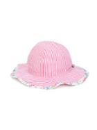 Ralph Lauren Kids Floral Trim Sun Hat, Girl's, Size: 56 Cm, Pink/purple
