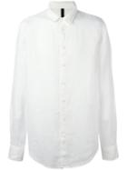 Poème Bohémien Classic Plain Shirt, Size: 52, White, Linen/flax