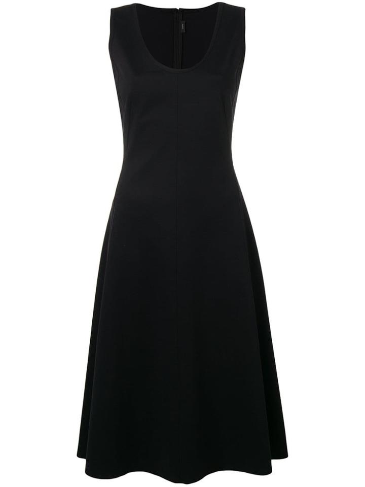 Joseph Sleeveless Flared Dress - Black