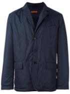 Aspesi Notched Lapel Lightweight Jacket, Men's, Size: Medium, Blue, Nylon/polyamide/polyester/wool