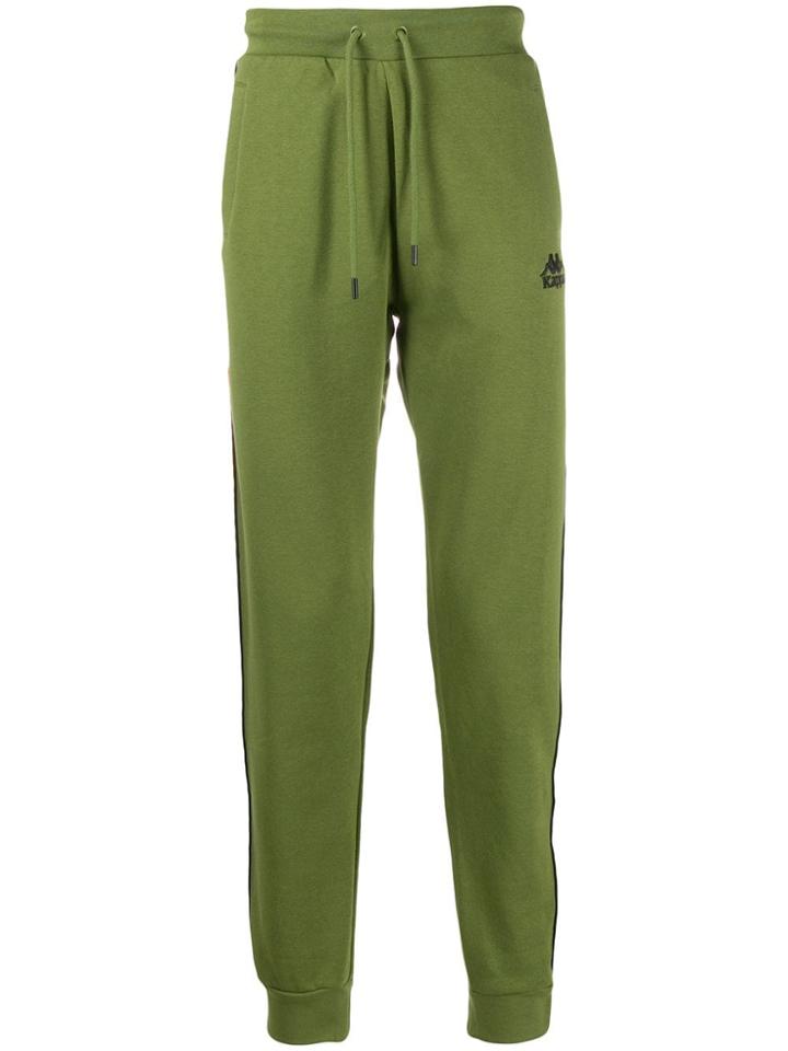 Kappa Logo Side Panel Joggers - Green