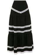 Martha Medeiros Nervuras Midi Skirt - Black