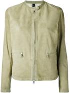 Giorgio Brato - Zipped Jacket - Women - Leather/suede - 46, Women's, Green, Leather/suede