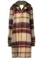 Sacai Oversized Layered Coat - Brown
