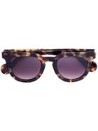 Moncler Round Tortoiseshell Sunglasses - Brown