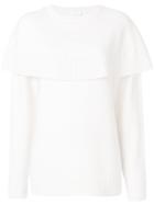 Chloé Cape Knitted Sweater - White