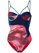 Angelys Balek Bustier Swimsuit - Red