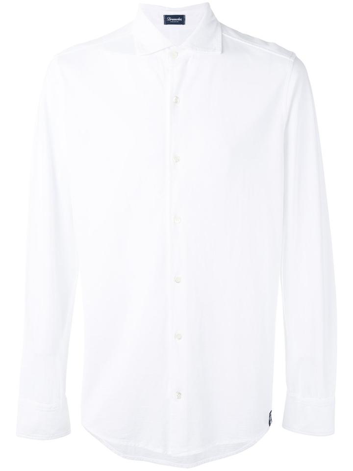 Drumohr - Classic Shirt - Men - Cotton - Xs, White, Cotton