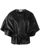 Iro Renessy Jacket, Women's, Size: 34, Black, Leather/polyester/viscose