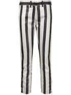 Ann Demeulemeester Cropped Striped Trousers