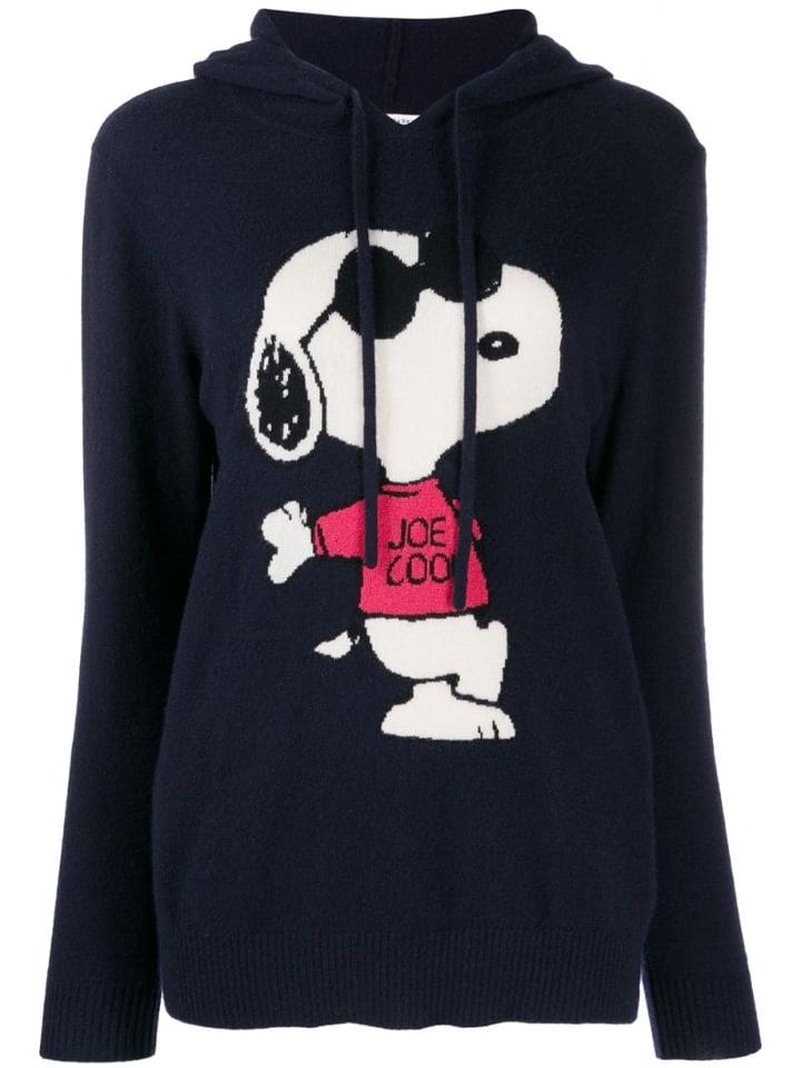 Chinti & Parker Cashmere Hooded Jumper - Blue