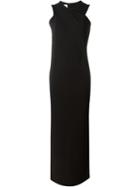 By Malene Birger Cross Drape Fitted Midi 'allianda' Dress