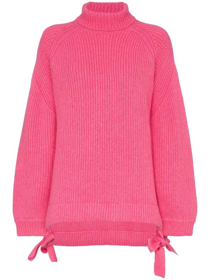 Ellery Wallerian Tie-side Jumper - Pink & Purple