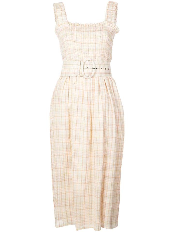 Nicholas Smocked Apron Dress - Yellow