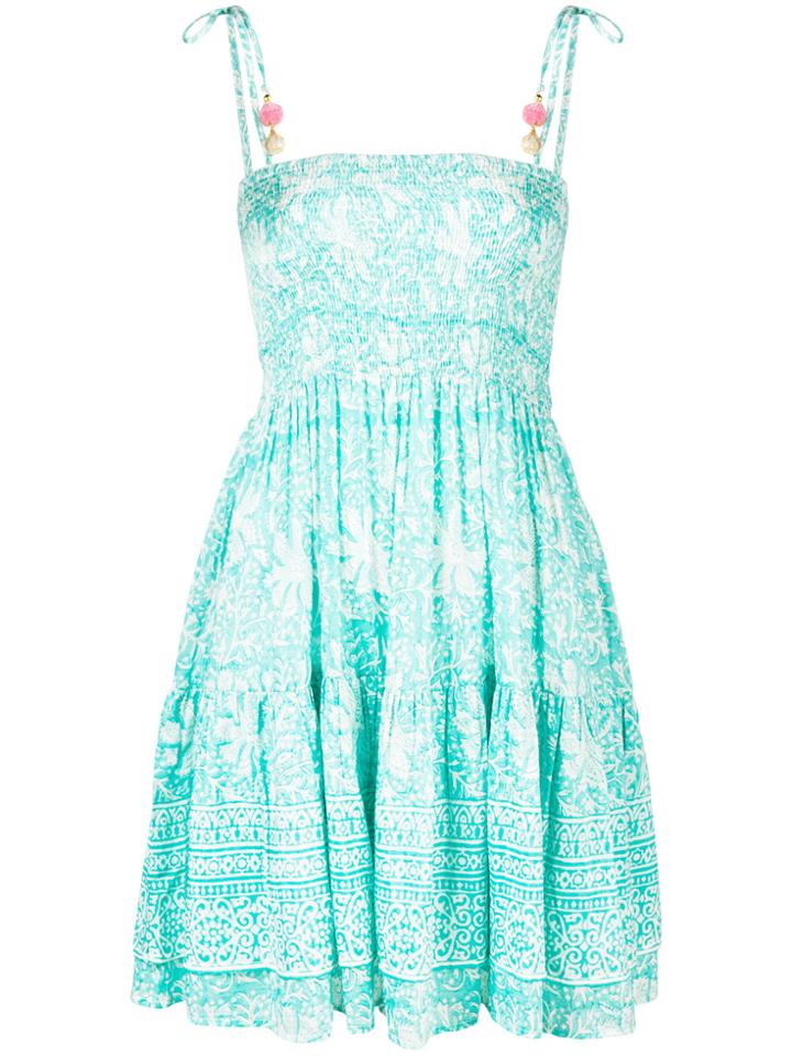 Alicia Bell Multi-print Spaghetti Strap Dress - Blue