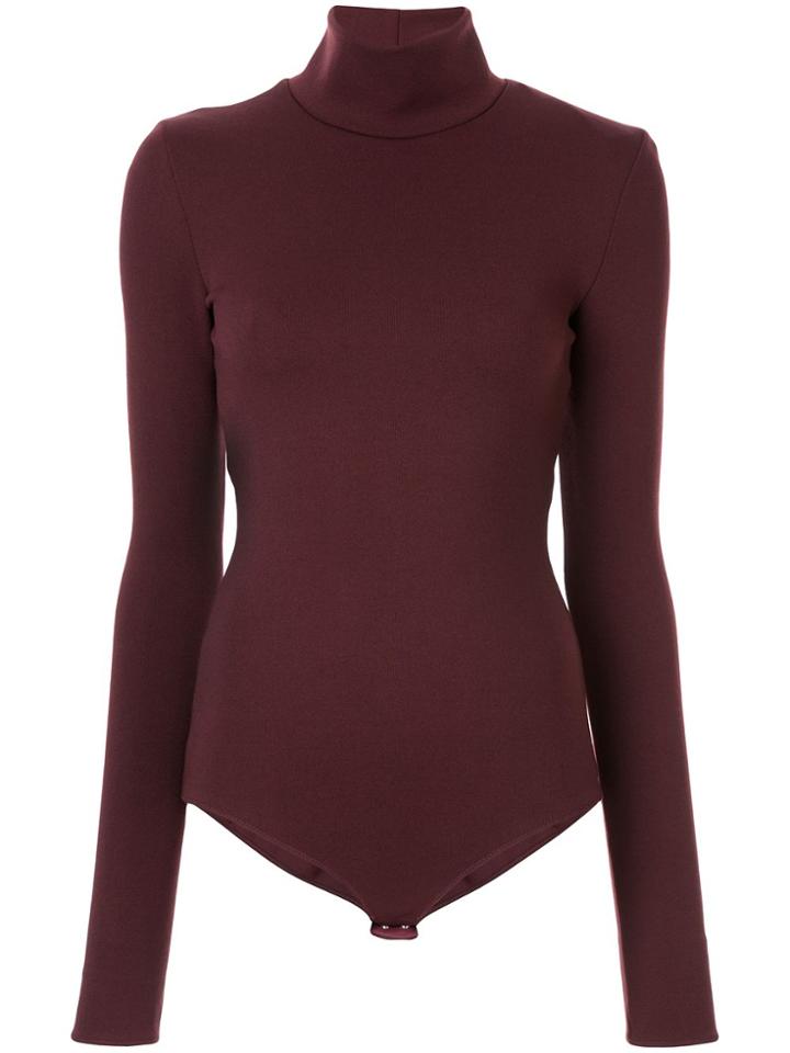 Maison Margiela Turtleneck Knitted Bodysuit - Red