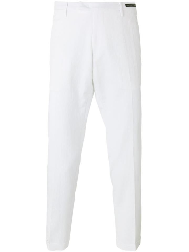 Pt01 Straight-leg Chinos - White