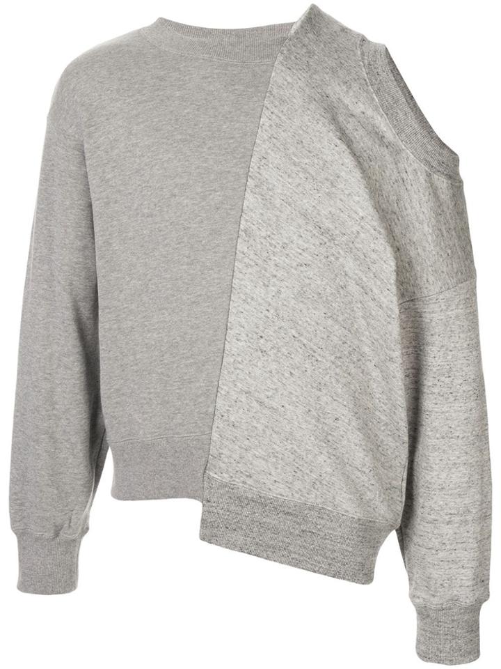 Maison Mihara Yasuhiro Asymmetric Sweatshirt - Grey