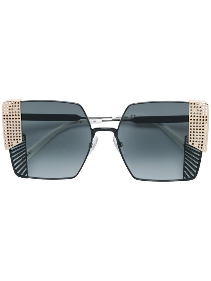 Oxydo Oversized Square Sunglasses - Black