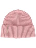 Federica Moretti Pearl-embellished Beanie Hat - Pink